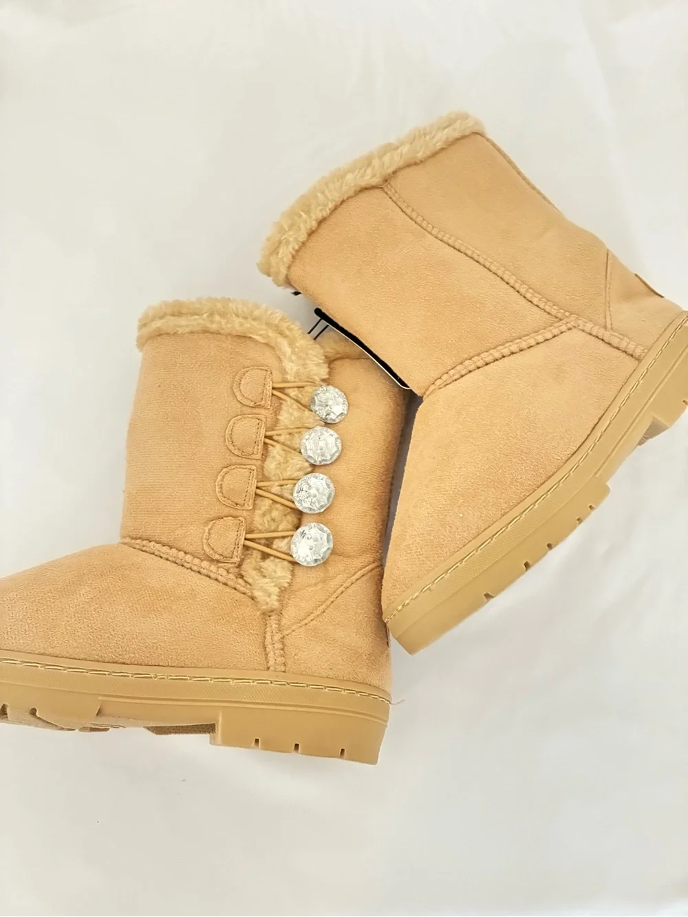 Bebe Girls Tan Winter Boots